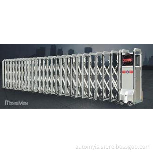 Collapsible Electric Automatic Entrance Gates , Trackless A